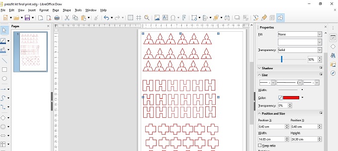 pressfit kit libreoffice draw